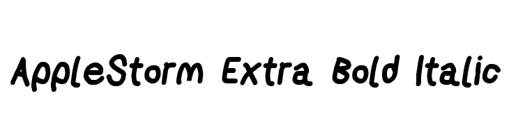 AppleStorm Extra Bold Italic  baixar fontes gratis