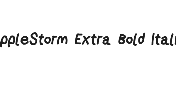 AppleStorm Extra Bold Italic Logo