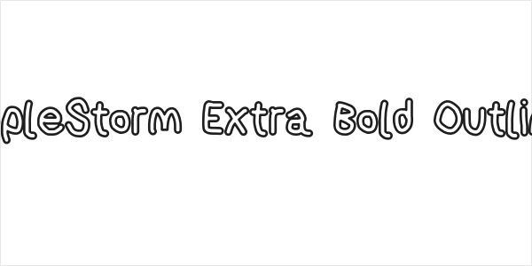 AppleStorm Extra Bold Outline Logo