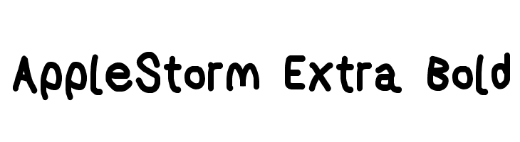 AppleStorm Extra Bold Font