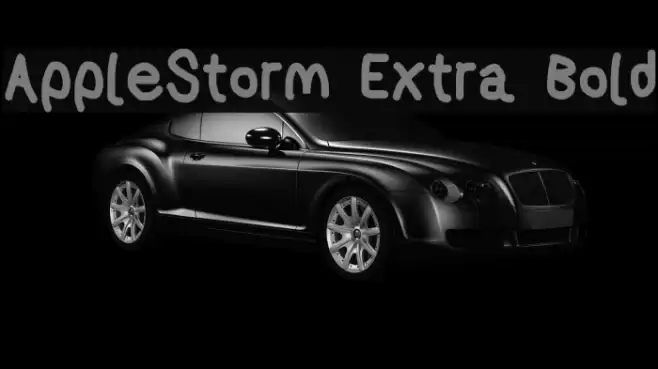 AppleStorm Extra Bold Font examples