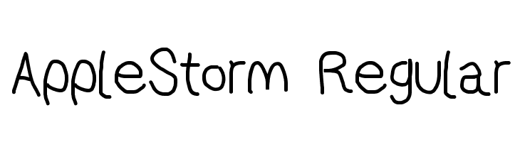 AppleStorm Regular Font
