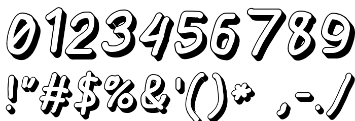 AppleStorm Shadow Extra Bold Italic Font OTHER CHARS