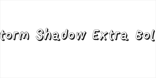 AppleStorm Shadow Extra Bold Italic Logo