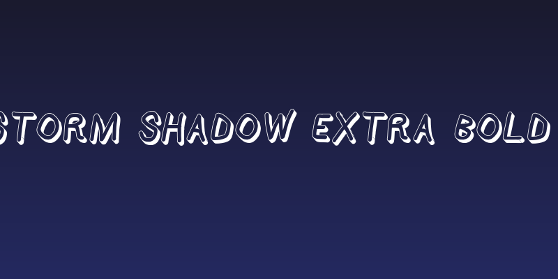 AppleStorm Shadow Extra Bold Italic Social Header