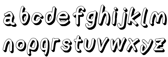 AppleStorm Shadow Extra Bold Italic Font LOWERCASE