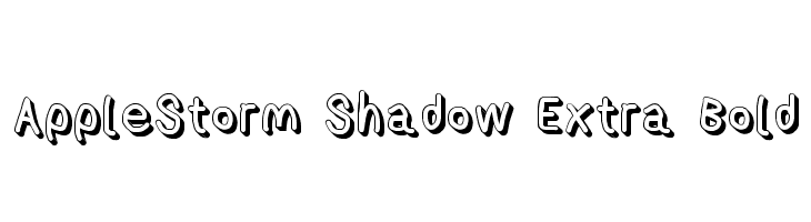 AppleStorm Shadow Extra Bold  font caratteri gratis