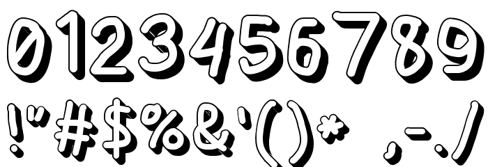 AppleStorm Shadow Extra Bold Font OTHER CHARS