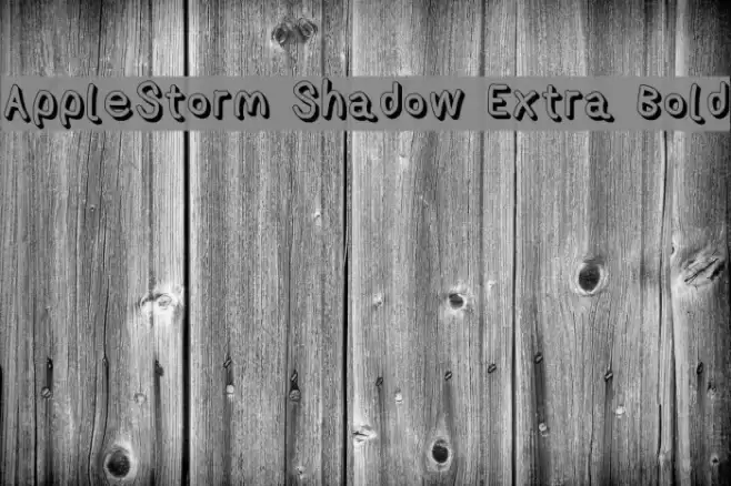 AppleStorm Shadow Extra Bold フォント examples
