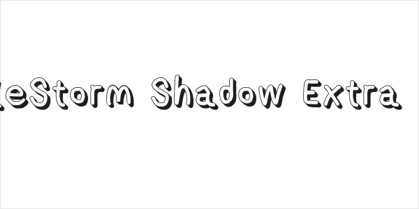AppleStorm Shadow Extra Bold Logo