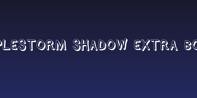 AppleStorm Shadow Extra Bold Social Header