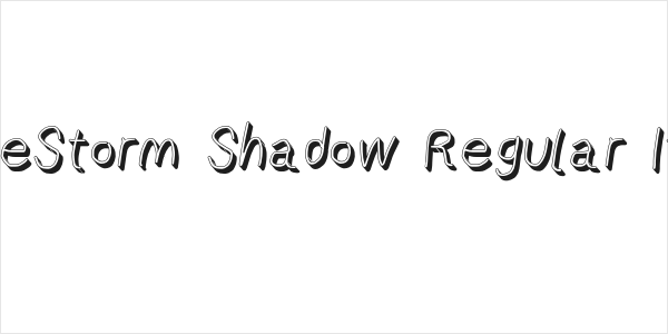 AppleStorm Shadow Regular Italic Logo