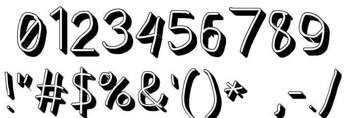AppleStorm Shadow Regular Font OTHER CHARS