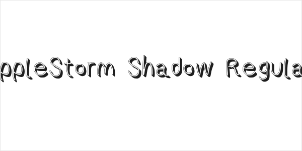AppleStorm Shadow Regular Logo