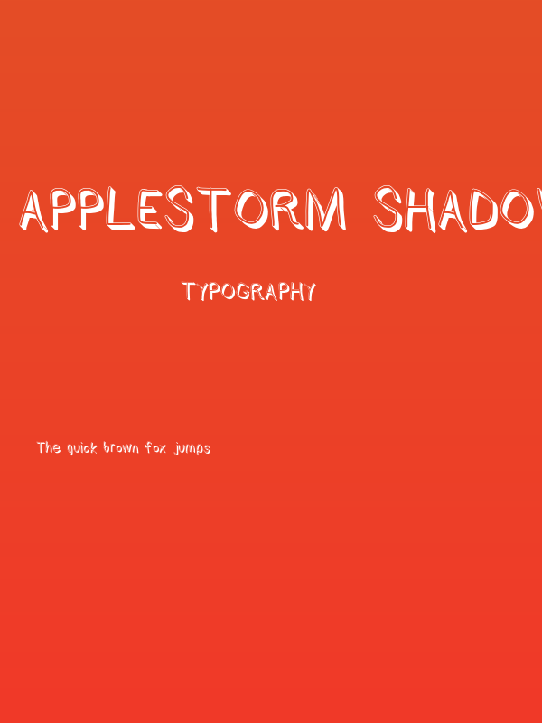 AppleStorm Shadow Regular Poster