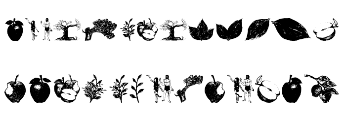 AppleTree-Decorative Font LOWERCASE