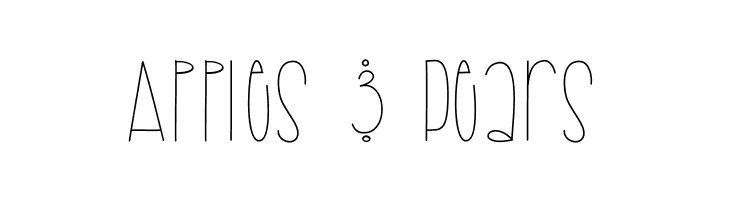 Apples & Pears  Fuentes Gratis Descargar