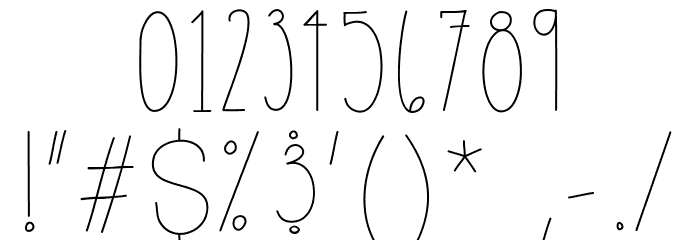 Apples & Pears Font OTHER CHARS
