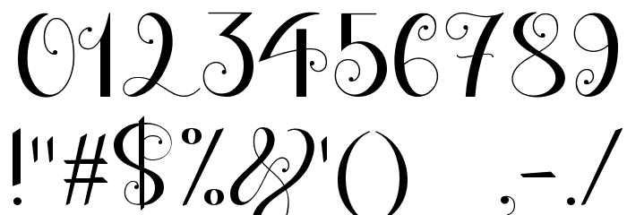Apples Script Demo Font OTHER CHARS