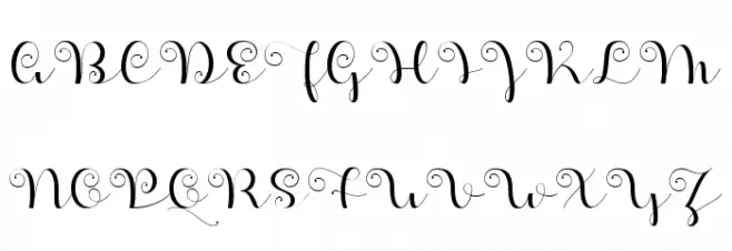 Apples Script Demo 字体 大写