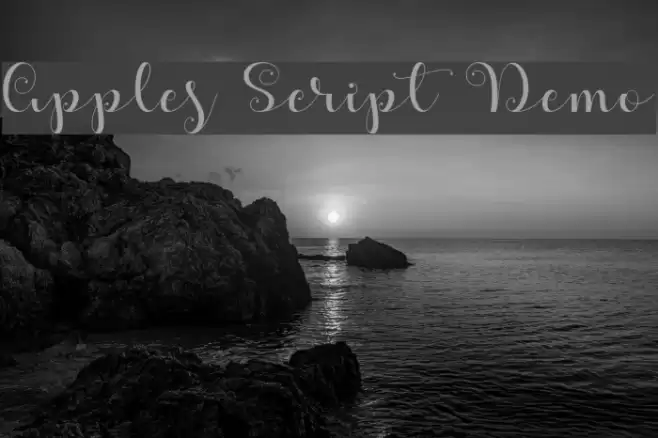 Apples Script Demo Font examples