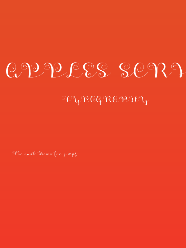 Apples Script Demo Poster