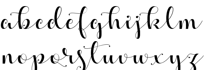 Apples Script Demo Font LOWERCASE