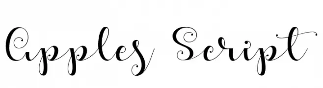 Apples Script  Descarca Fonturi Gratis