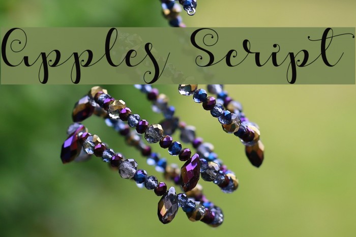 Apples Script Font examples