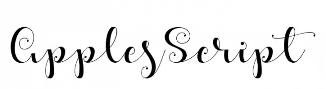 ApplesScript  font caratteri gratis