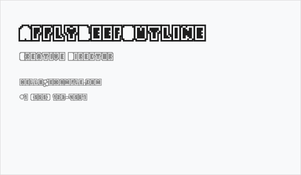 ApplyBeefOutline Business Card