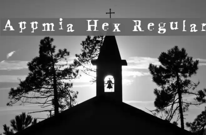 Appmia Hex Regular Schriftart examples