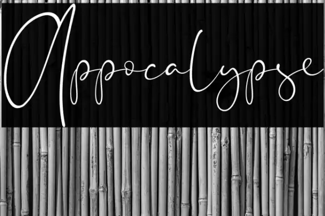 Appocalypse Font examples