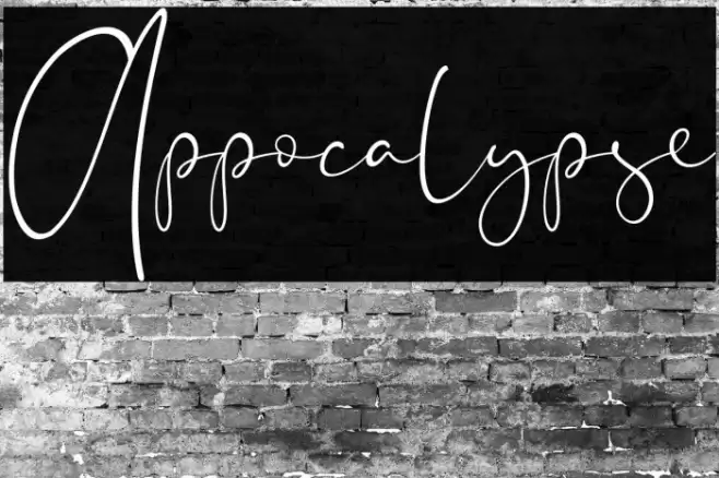 Appocalypse Font examples