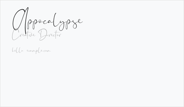 Appocalypse Business Card