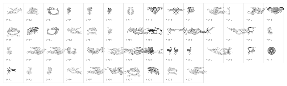 AprendizCaligrafico Character Map