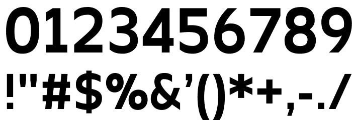 Apricity Bold Font OTHER CHARS