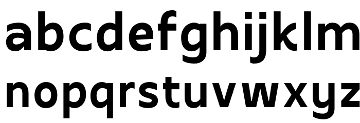 Apricity Bold Font LOWERCASE
