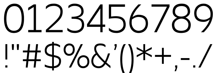 Apricity Font OTHER CHARS