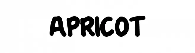 Apricot  Fuentes Gratis Descargar