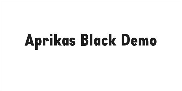 Aprikas Black Demo Logo