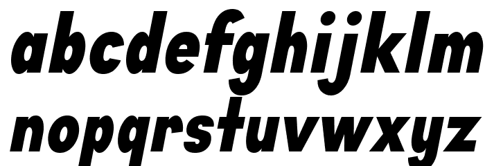 Aprikas Black Italic Demo Font LOWERCASE