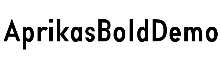 Aprikas Bold Demo  免费字体下载