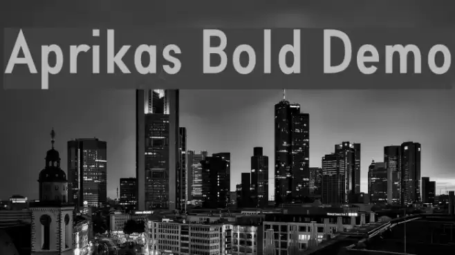 Aprikas Bold Demo Font examples