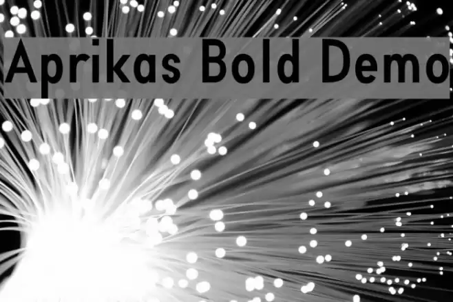 Aprikas Bold Demo Font examples