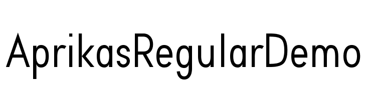 Aprikas Regular Demo  Free Fonts Download