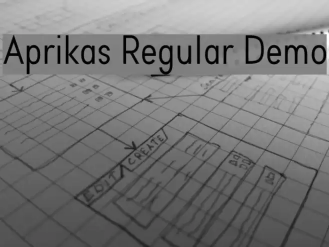 Aprikas Regular Demo Font examples