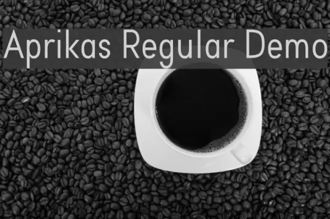 Aprikas Regular Demo Font examples