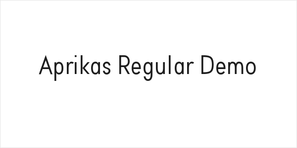 Aprikas Regular Demo Logo