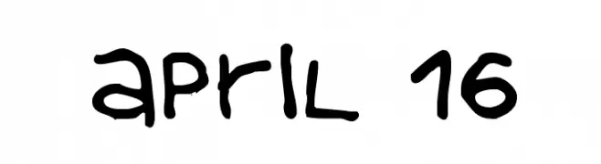 April 16  Frei Schriftart Herunterladen